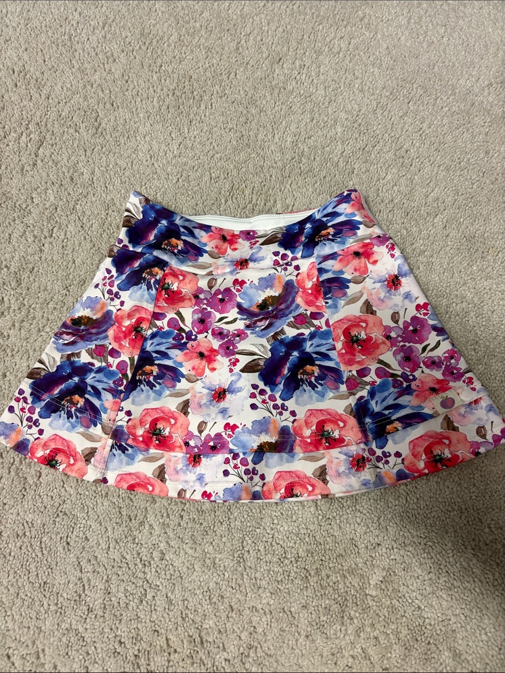 cheeky plum Floral Skort in Pink, Blue & Purple